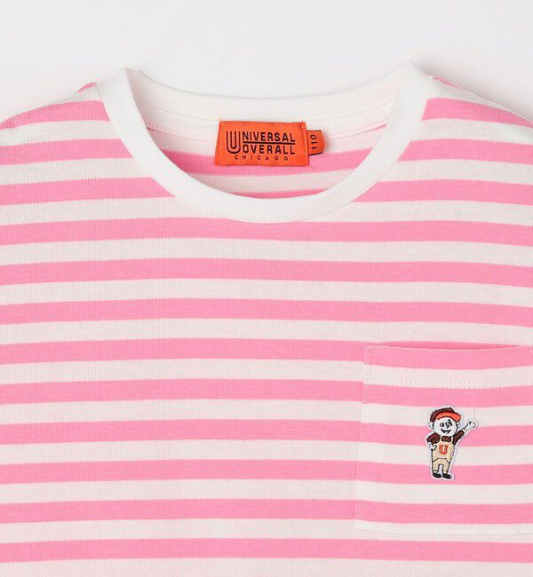 SHIPS any「【SHIPS any別注】UNIVERSAL OVERALL: ボーダー Tシャツ <KIDS>」|Tシャツ・カットソー|