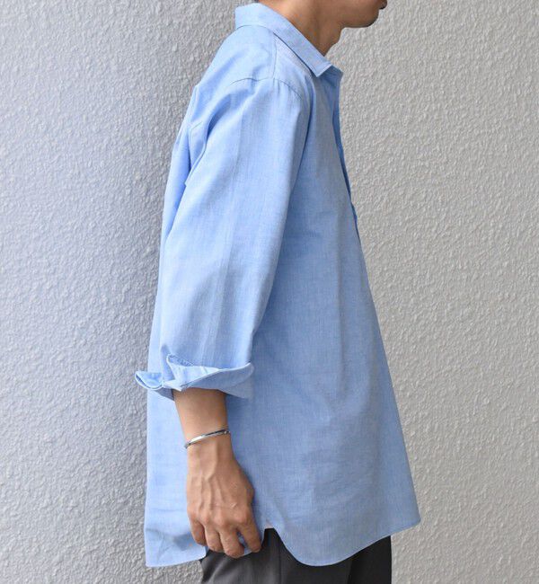 SHIPS any「SHIPS any: コットン/リネン 7分袖 スキッパー プルオーバー シャツ◇◇」|シャツ・ブラウス|