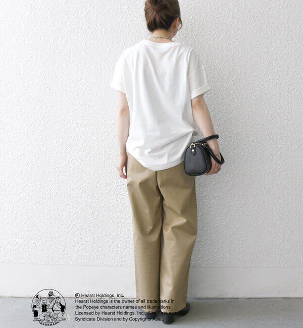 SHIPS any「SHIPS any:〈洗濯機可能〉OLIVE OYL(TM) プリント TEE」|Tシャツ・カットソー|