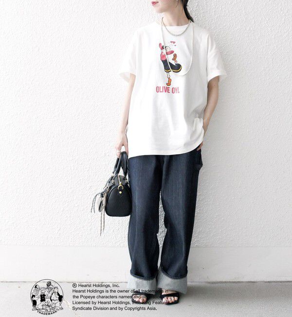 SHIPS any「SHIPS any:〈洗濯機可能〉OLIVE OYL(TM) プリント TEE」|Tシャツ・カットソー|
