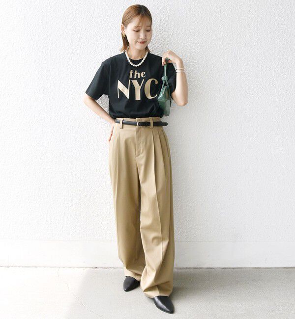 SHIPS for women「【WEB限定】コットン 天竺 ロゴ プリント TEE」|Tシャツ・カットソー|