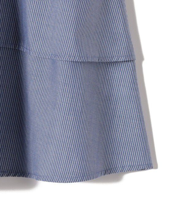 SHIPS Colors 「SHIPS Colors:〈手洗い可能〉ストライプ フロント アシンメトリー シャツ」|シャツ・ブラウス|