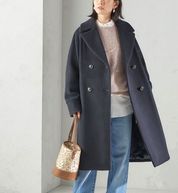 SHIPS for women「TICCA:テント コート」|その他|ネイビー