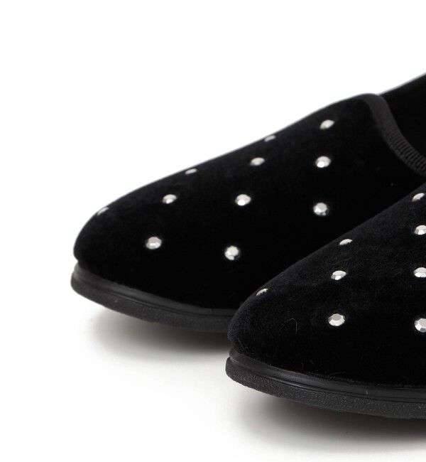 SHIPS any「MACARENA: スタッズ フラット シューズ」|スリッポン|