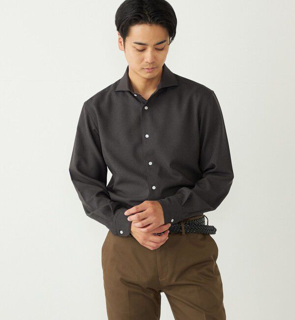 SHIPS Colors 「SHIPS Colors:〈洗濯機可能〉ノーアイロン ワイドカラー シャツ」|シャツ・ブラウス|