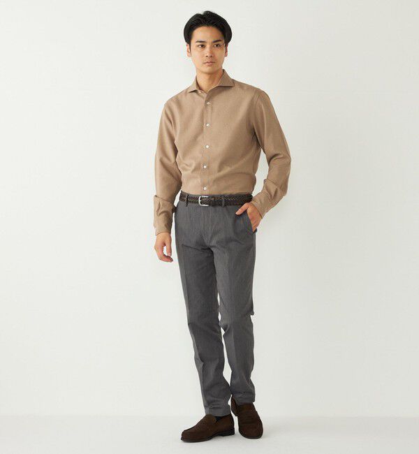 SHIPS Colors 「SHIPS Colors:〈洗濯機可能〉ノーアイロン ワイドカラー シャツ」|シャツ・ブラウス|