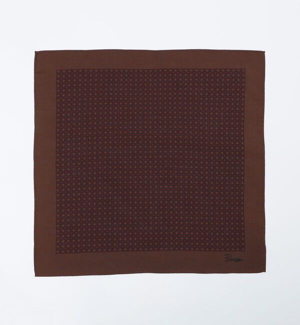 SHIPS「Puccini: シルク マダー プリント コモン チーフ」|バンダナ・スカーフ|ブラウン
