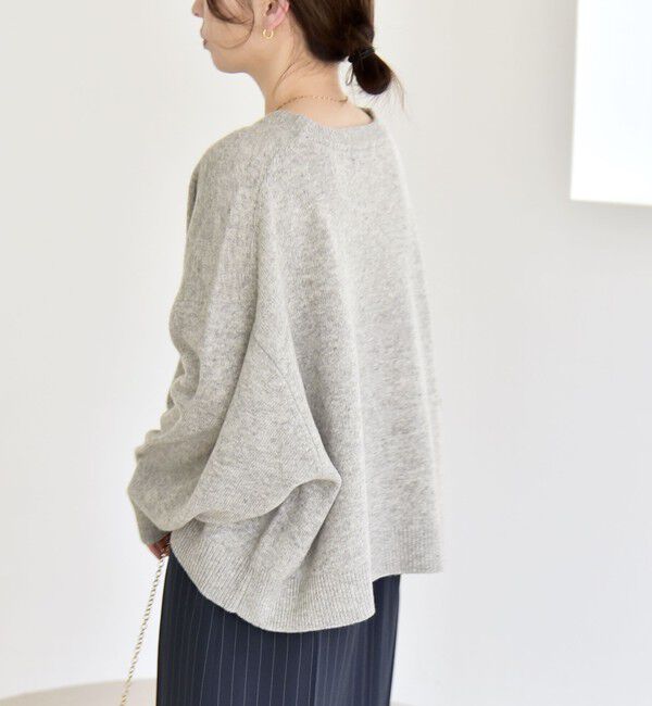 quaranciel「《一部追加予約》quaranciel:〈手洗い可能〉AQUA カシミヤ ミックス ドルマン ニット 25AW」|ニット・セーター|