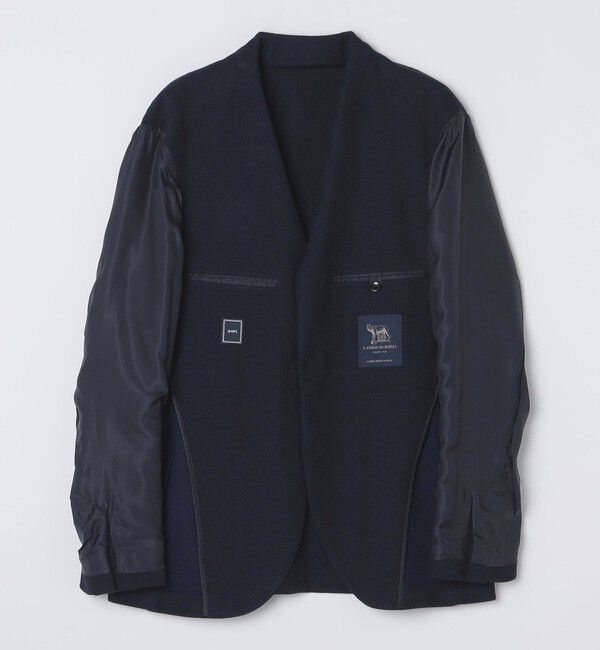 SHIPS「SHIPS: LANIFICIO ROMA ネイビー ソリッド ジャケット」|テーラードジャケット|