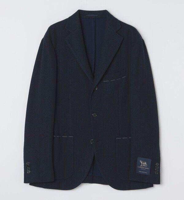 SHIPS「SHIPS: LANIFICIO ROMA ネイビー ソリッド ジャケット」|テーラードジャケット|