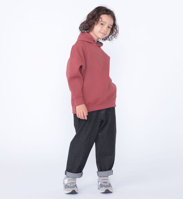 SHIPS KIDS「SHIPS KIDS:100～130cm /〈吸水速乾・抗菌・防臭〉ダブル ニット フード パーカ」|パーカー|