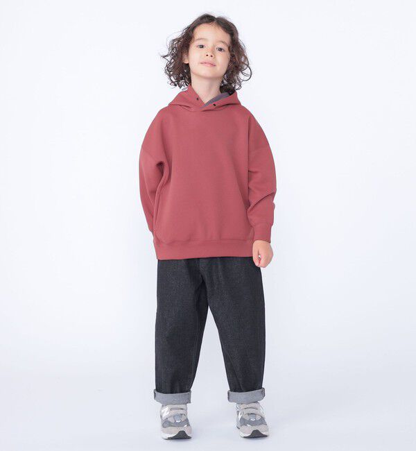 SHIPS KIDS「SHIPS KIDS:100～130cm /〈吸水速乾・抗菌・防臭〉ダブル ニット フード パーカ」|パーカー|