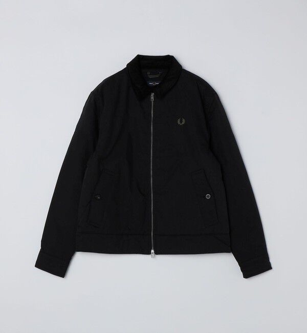 SHIPS「FRED PERRY: COTTON CABAN JACKET」|ブルゾン・スタジャン|ブラック
