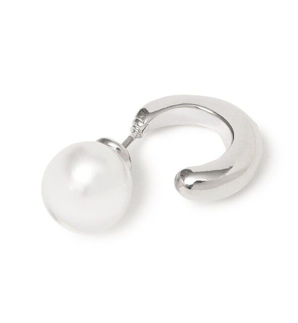 SHIPS for women「フープ 封入 パール モチーフ キャッチ ピアス」|ピアス|