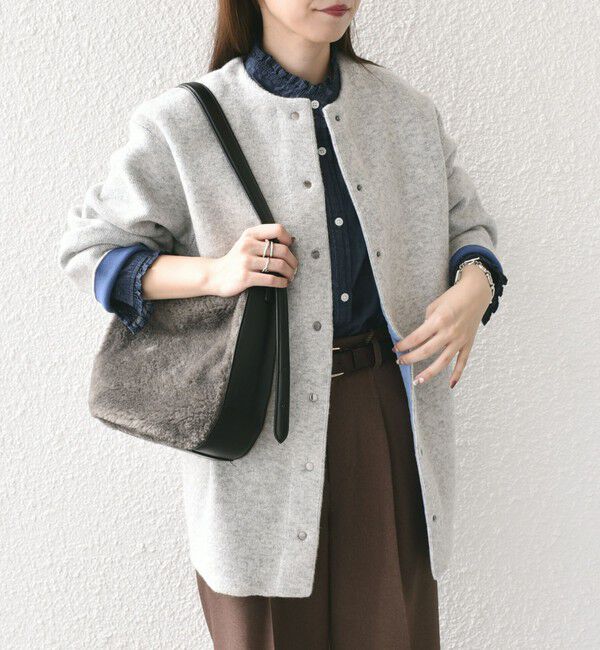 SHIPS Colors 「SHIPS Colors:〈手洗い可能〉チャイニーズラクーン 接結 ミディアムカーディガン◇」|カーディガン|