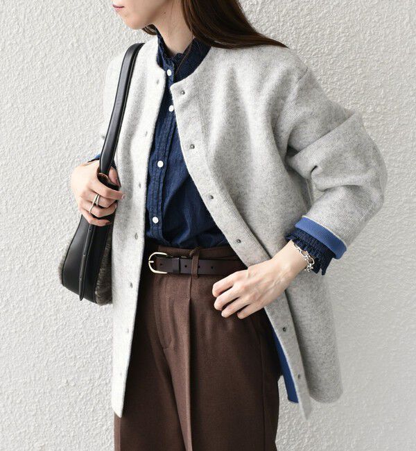 SHIPS Colors 「SHIPS Colors:〈手洗い可能〉チャイニーズラクーン 接結 ミディアムカーディガン◇」|カーディガン|