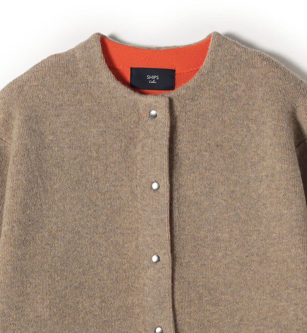 SHIPS Colors 「SHIPS Colors:〈手洗い可能〉チャイニーズラクーン 接結 ミディアムカーディガン◇」|カーディガン|