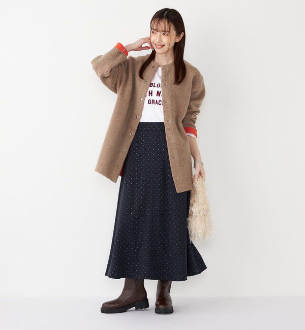 SHIPS Colors 「SHIPS Colors:〈手洗い可能〉チャイニーズラクーン 接結 ミディアムカーディガン◇」|カーディガン|