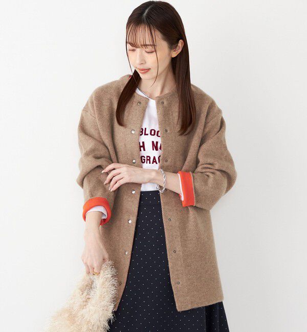 SHIPS Colors 「SHIPS Colors:〈手洗い可能〉チャイニーズラクーン 接結 ミディアムカーディガン◇」|カーディガン|