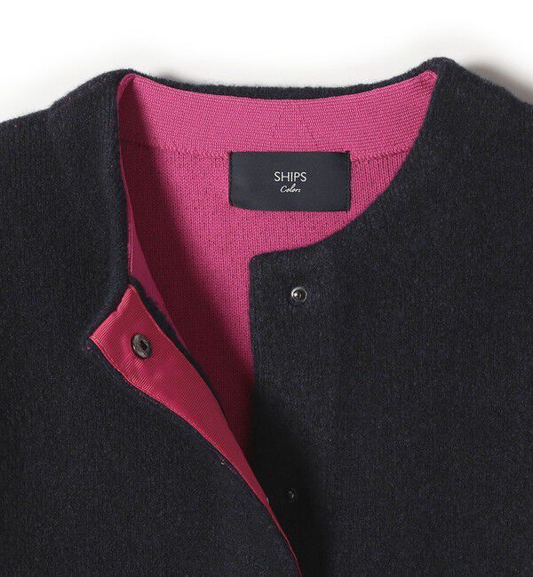 SHIPS Colors 「SHIPS Colors:〈手洗い可能〉チャイニーズラクーン 接結 ミディアムカーディガン◇」|カーディガン|