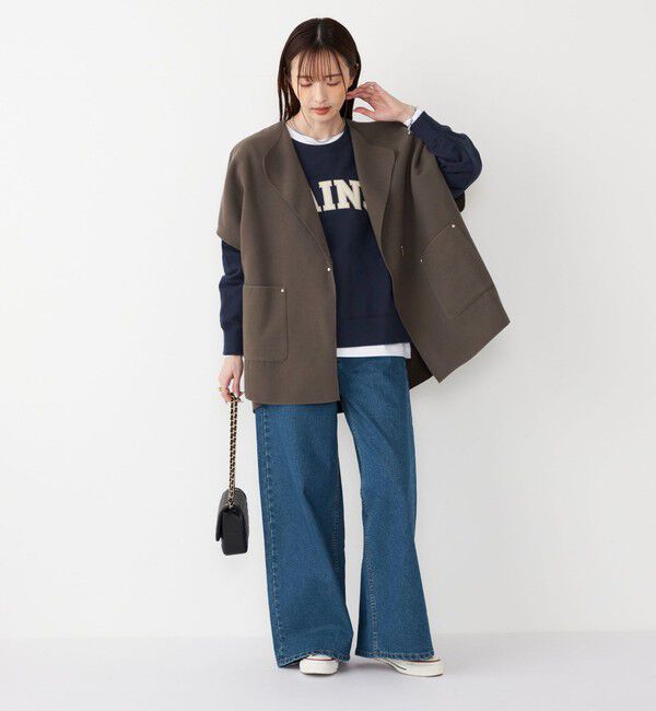 SHIPS Colors 「SHIPS Colors:ダブルフェイス ウールライク オーバー ジレ」|ダウンベスト・ベスト|