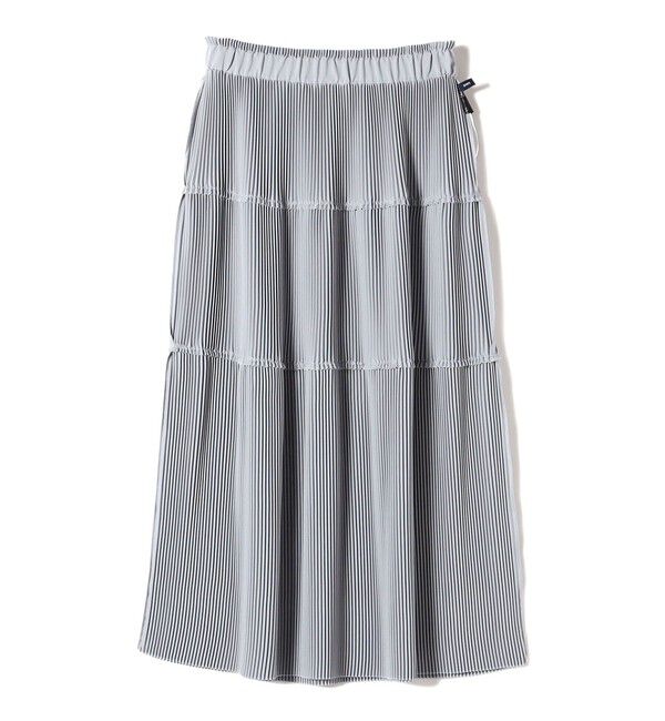 SHIPS for women「〈手洗い可能〉サテン プリーツ ティアード スカート」|スカート|