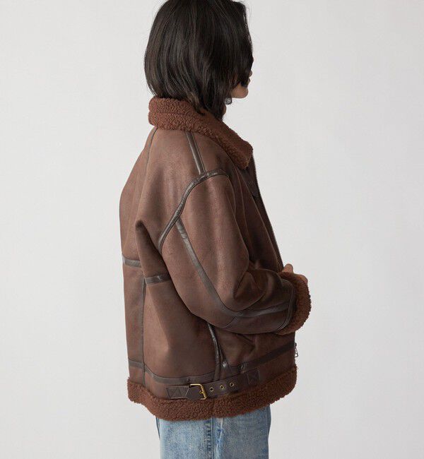 SHIPS「BENCH MARKING SHIRTS: フェイク ムートン B3 ブルゾン」|その他|