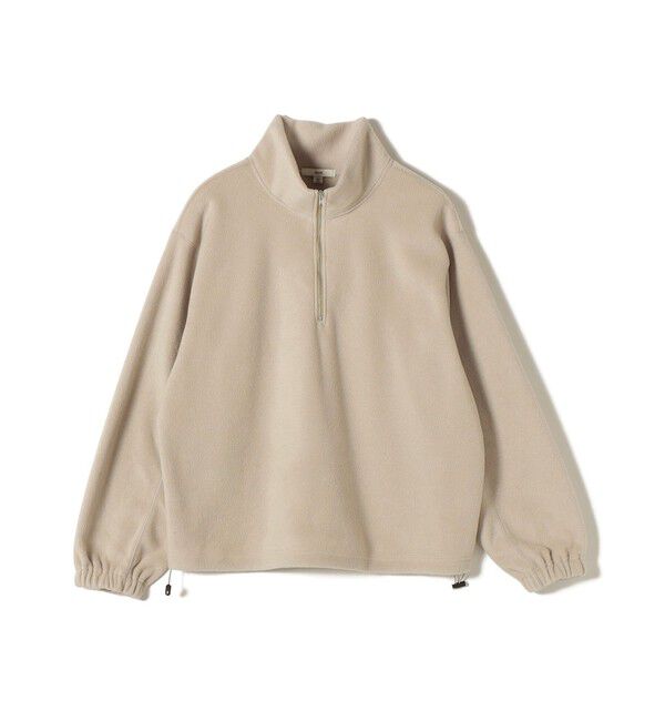 SHIPS for women「〈洗濯機可能〉フリース 裾 ドロスト ハーフ ジップ プルオーバー」|Tシャツ・カットソー|