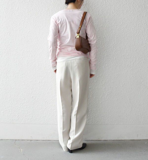 SHIPS any「《予約》SHIPS any:〈手洗い可能〉シアー コットン ヘンリーネック ロングスリーブ TEE」|Tシャツ・カットソー|