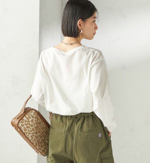 SHIPS for women「《予約》〈洗濯機可能〉オーガニックコットン ロング スリーブ TEE」|Tシャツ・カットソー|