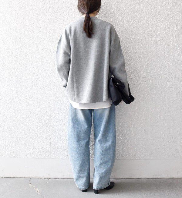 SHIPS any「《予約》SHIPS any:〈手洗い可能〉サカリバ ラウンド ヘム ルーズ プルオーバー」|Tシャツ・カットソー|