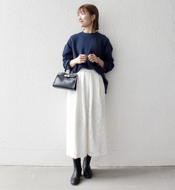 SHIPS any「《予約》SHIPS any:〈手洗い可能〉サカリバ ラウンド ヘム ルーズ プルオーバー」|Tシャツ・カットソー|