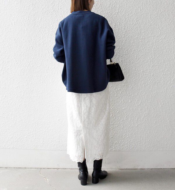 SHIPS any「《予約》SHIPS any:〈手洗い可能〉サカリバ ラウンド ヘム ルーズ プルオーバー」|Tシャツ・カットソー|