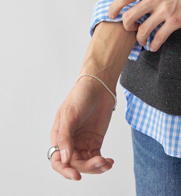 SHIPS「City Ambient Products: SILVER925 ROUND BOX CHAIN BRACELET」|ブレスレット・バングル|