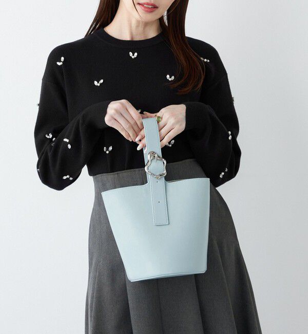 SHIPS Colors 「《予約》SHIPS Colors:ニュアンスバックル ミニ バケット◆」|ハンドバッグ|