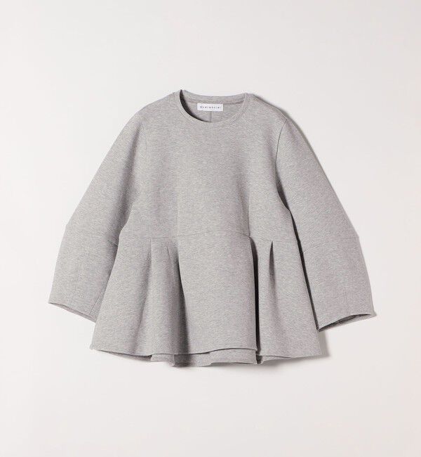 quaranciel「《予約》quaranciel:〈洗濯機可能〉ポンチ ペプラム スウェット プルオーバー」|スウェット・ジャージ|