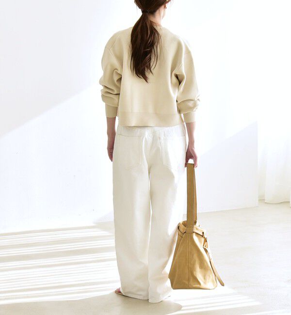 quaranciel「《予約》quaranciel:〈洗濯機可能〉ハイライズ ルーズ ワイド デニム パンツ」|デニム|