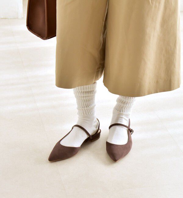 quaranciel「《予約》quaranciel: ポインテッド スリングバック パンプス」|パンプス|