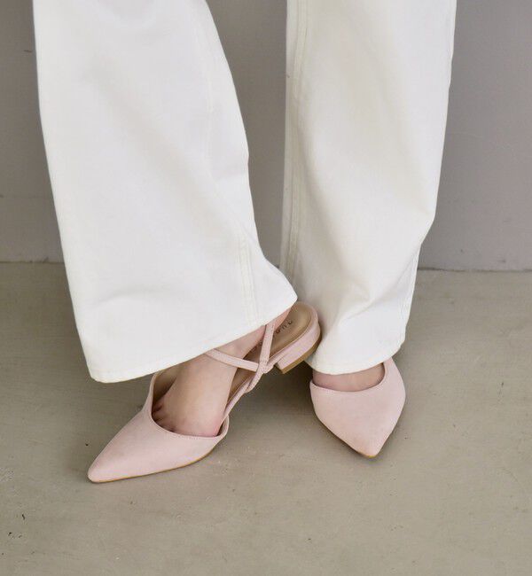 quaranciel「《予約》quaranciel: ポインテッド スリングバック パンプス」|パンプス|