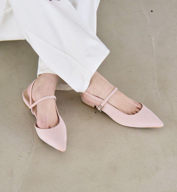 quaranciel「《予約》quaranciel: ポインテッド スリングバック パンプス」|パンプス|