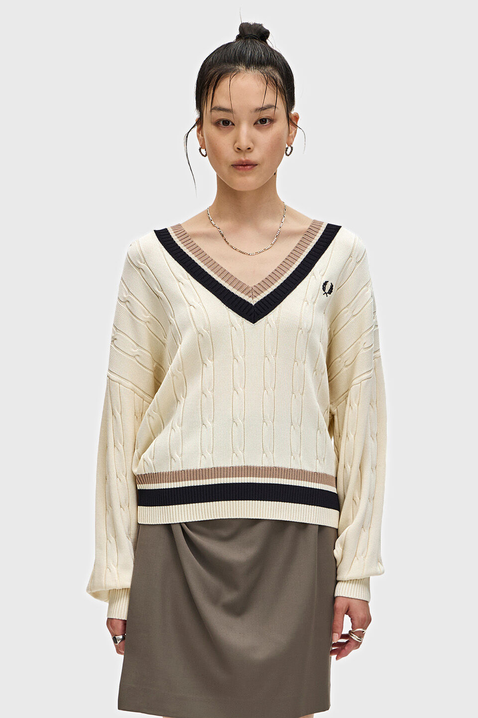 FRED PERRY 「Bold Tipped Cable Knit Jumper」|ニット・セーター|