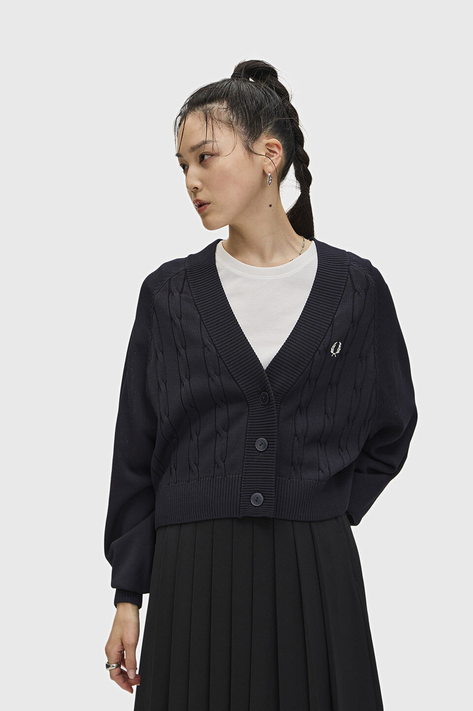 FRED PERRY 「Cable Knit Cardigan」|カーディガン|