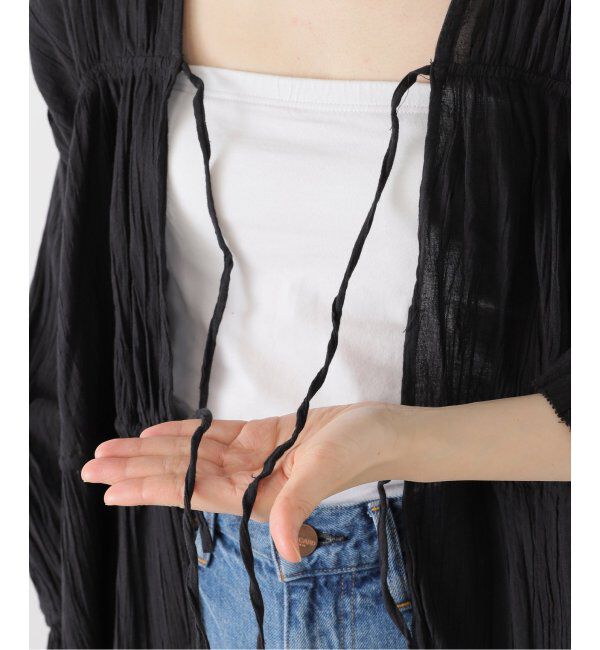 OUTDOOR PRODUCTS Usual Things「コットン楊柳ギャザーチュニックブラウス」|シャツ・ブラウス|