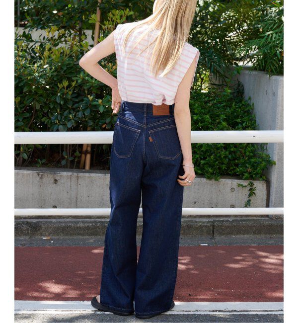 OUTDOOR PRODUCTS Usual Things「追加2 ULTライトデニムハイライズルーズ5PKT」|デニム|