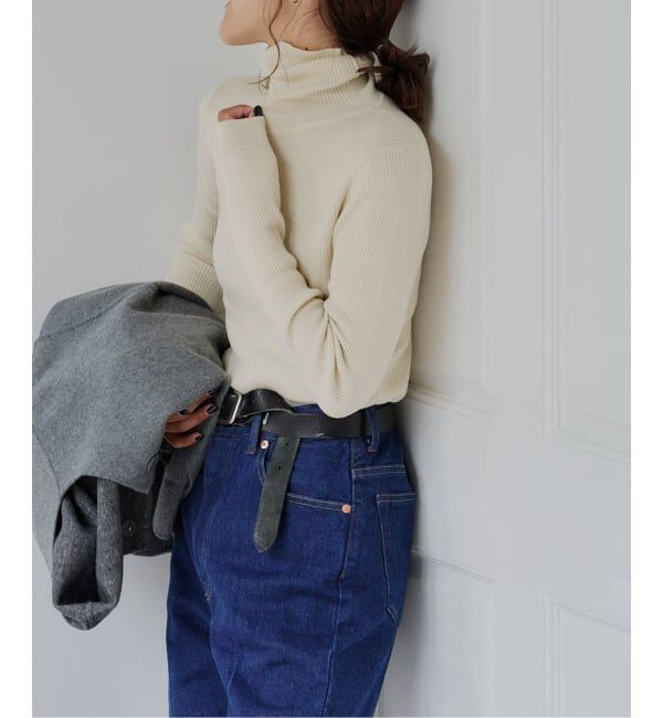 OUTDOOR PRODUCTS Usual Things「追加2 リブタートルニットプルオーバー」|ニット・セーター|