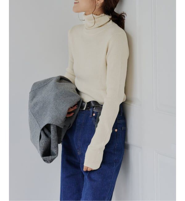 OUTDOOR PRODUCTS Usual Things「追加2 リブタートルニットプルオーバー」|ニット・セーター|