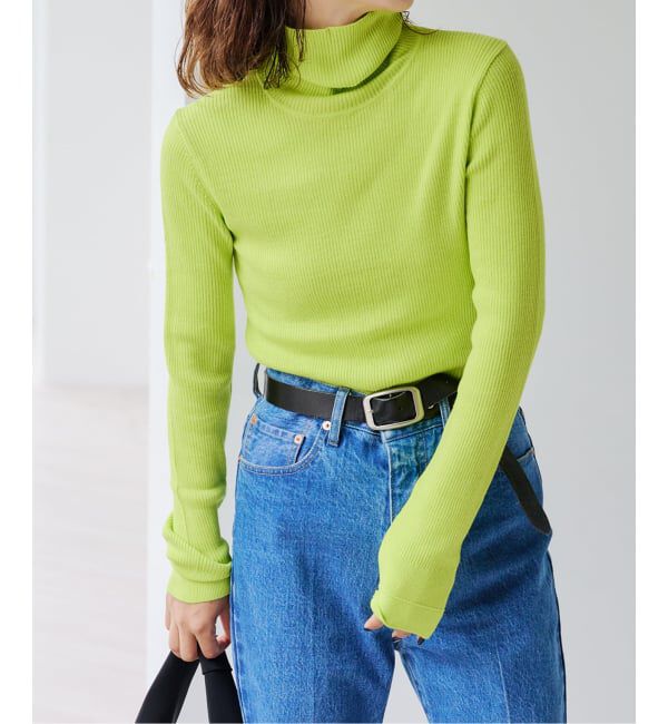 OUTDOOR PRODUCTS Usual Things「追加2 リブタートルニットプルオーバー」|ニット・セーター|