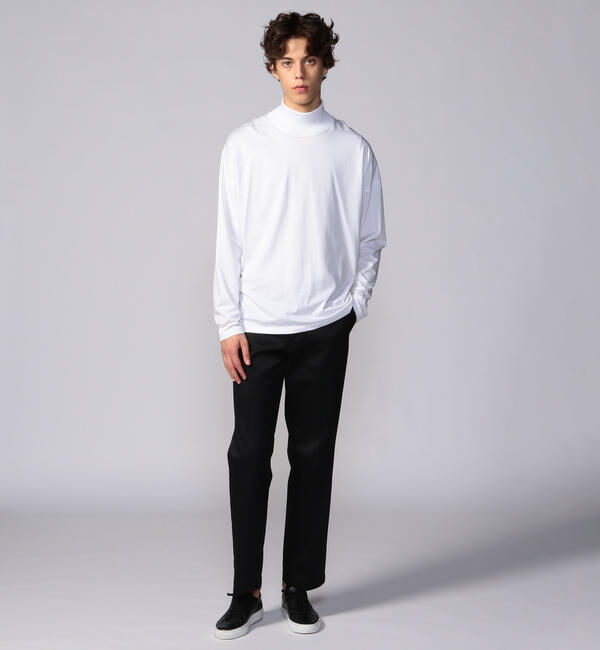 CABaN「CABaN コットン モックネックロングスリーブプルオーバー」|Tシャツ・カットソー|