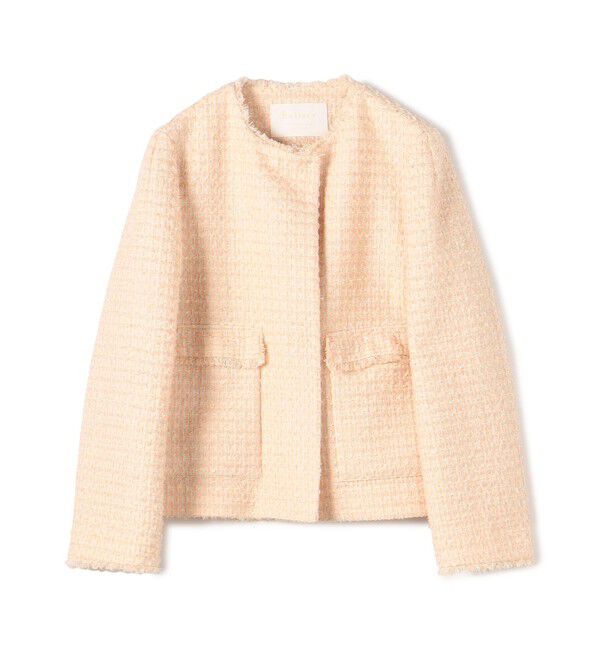 RiiiR♡ Ballsey ミックスヤーンツイード ノーカラージャケット ミックスヤーンツイード ノーカラージャケット（Ballsey）｜ルミネの