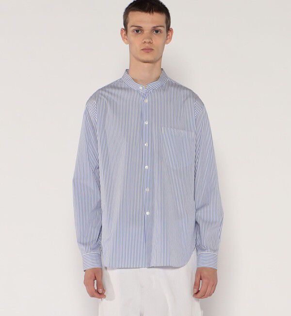 GALERIE VIE「コットンブロード スタンドカラー ポケットシャツ」|シャツ・ブラウス|